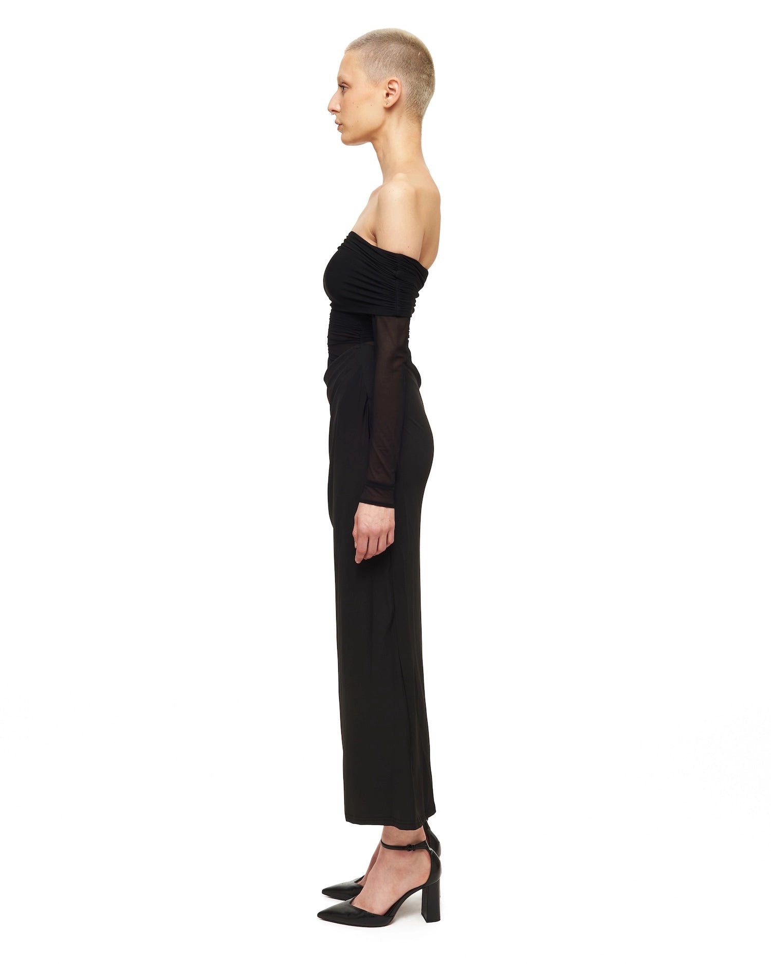 Long Sleeve Maxi Dress Black