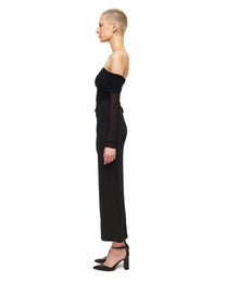 Long Sleeve Maxi Dress Black