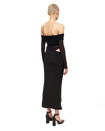 Long Sleeve Maxi Dress Black