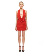 Magnetic red LS Minidress