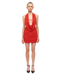 Magnetic red LS Minidress