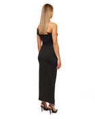 Black Slash Poppy Maxi Dress