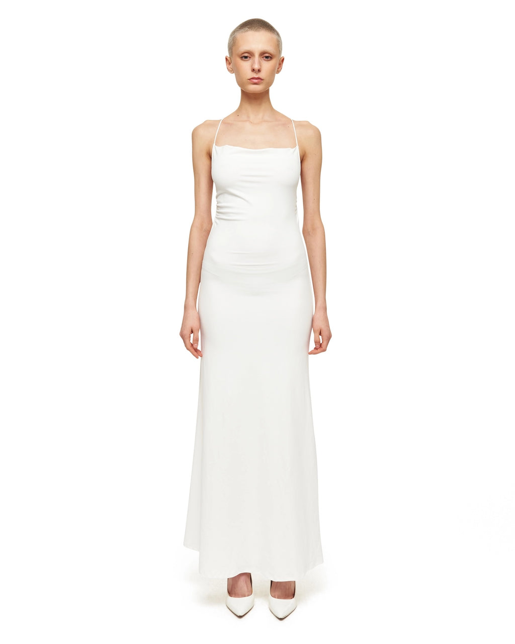 Off-White Cape Maxi Dress
