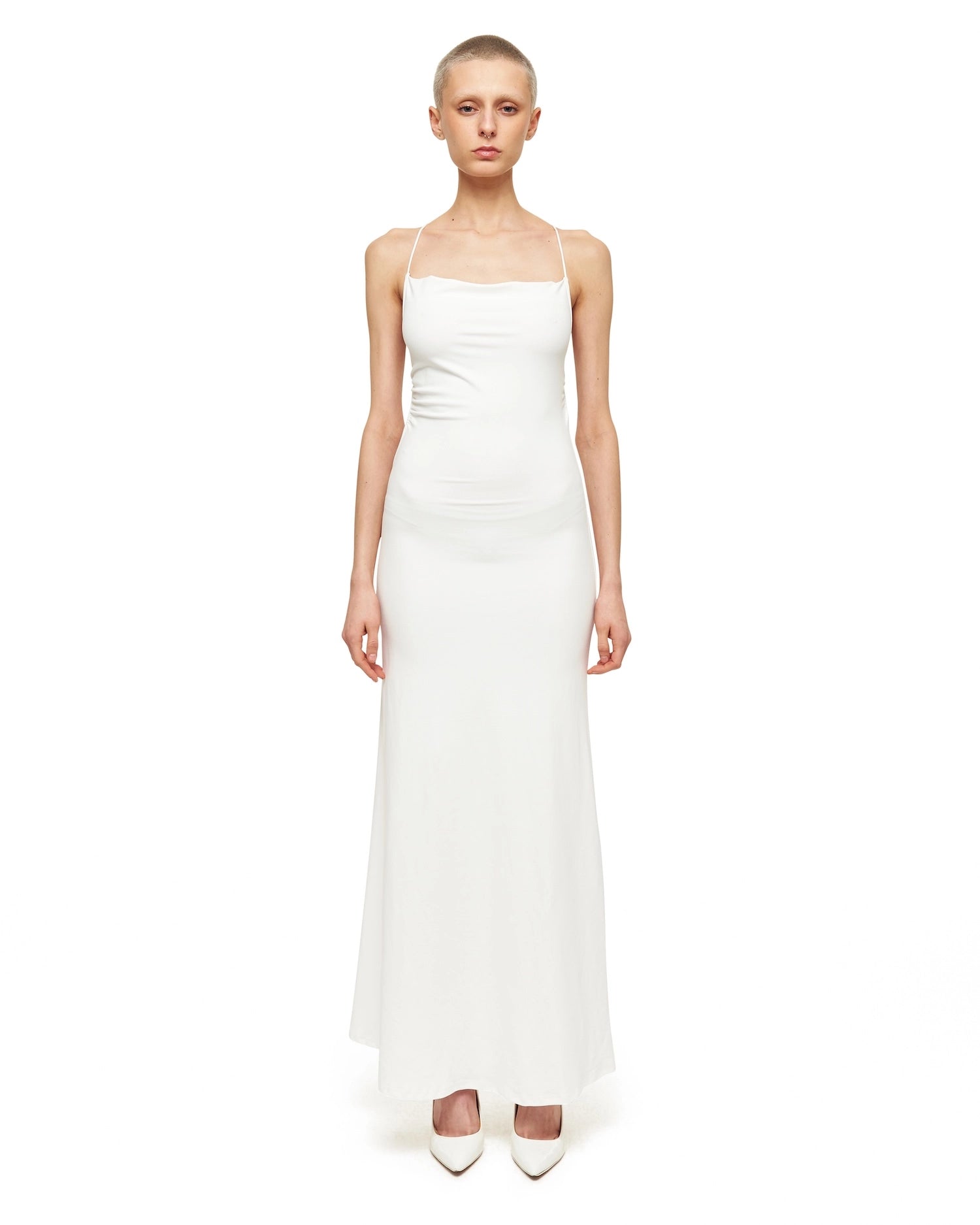 Off-White Cape Maxi Dress