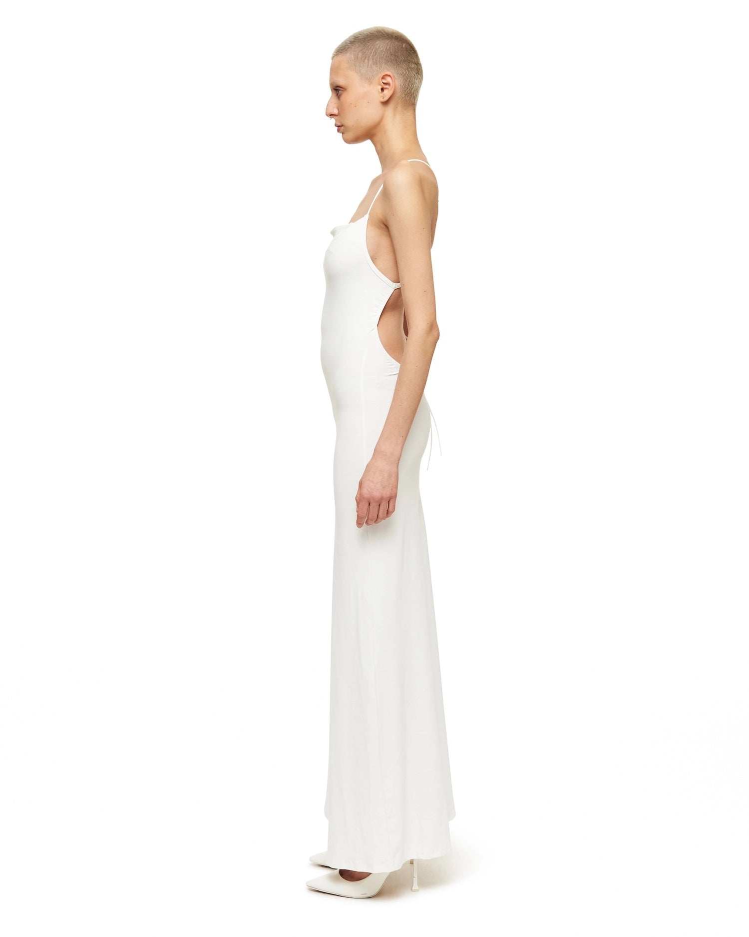 Off-White Cape Maxi Dress