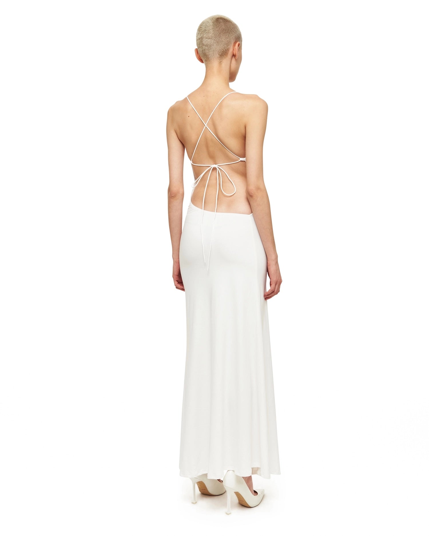 Off-White Cape Maxi Dress