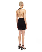 V-Neck Racer Tank Minidress Black