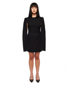 'The Cripta' Black Convertible Minidress