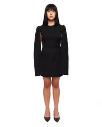 'The Cripta' Black Convertible Minidress