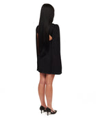 'The Cripta' Black Convertible Minidress