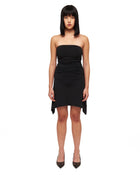Cowl Black Collar Minidress
