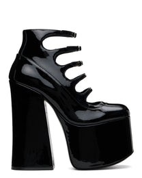'The Patent Leather Kiki' Heels - black